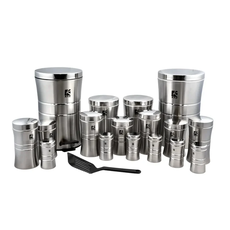 سرویس 18 پارچه(کمرباریک تمام استیل)